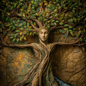 SheMystery — tree goddess figure